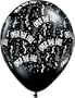 Over the Hill Black White Latex 11 Inch Birthday Party Balloons