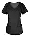 G Med Women's Ultra Soft Missy 2 Pockets Top & Pants Fashion Scrub Set