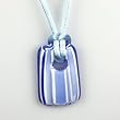 Limited Edition Murano Glass Pendant - Kalahari (Blue and White Style2)