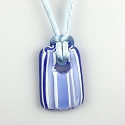 Limited Edition Murano Glass Pendant - Kalahari (Blue and White Style2)