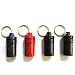 4pc Medium Size Heavy-Duty Plastic & Lightweight Container PILL CASE Set w/Key Chain - Water Resistant