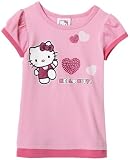 Hello Kitty Girls 2-6x Short Sleeve Puff Top W/Foil Screen,Doll Pink,4