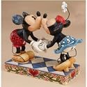 Jim Shore / Disney Traditions - Mickey & Minnie Kissing: Smooch For My Sweetie