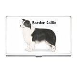 Border Collie Business Card Holder Case