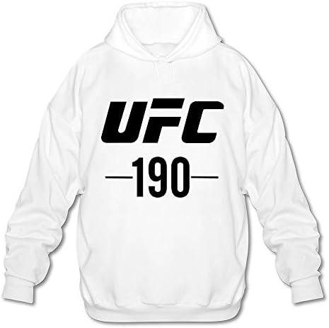 Men's UFC 190 Rowdy Always Wins Hoodies White