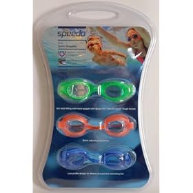 Speedo Kids Swim Goggles - A set of 3 (Speed Fit, Anti-Fog) by 