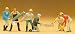Preiser 10042 Lumberjacks with Tools & Log (Pack of 6) HO Gauge