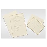 Gartner Studios Invite Kit, Ivory Gold Deckled Edge, 50-Count (61405)