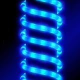Blue LED opaque rope light, 6m long - indoor or outdoor Christmas lights