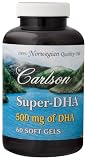Carlson Laboratories - Super-Dha, 500 mg, 60 softgels