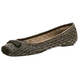 MIA Womens Gabriella Ballet Flat,Black Leather,7.5 M