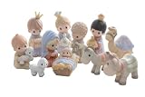 Precious Moments Set of 11 Mini Nativity Figurines