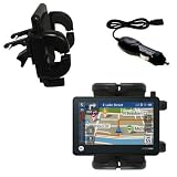 Auto Vent Holder with Car Charger for the Motorola MOTONAV TN555 GPS – uses Gomadic TipExchange Technology Reviews
