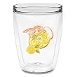 Swirls Lemonade 16 oz Insulated Beverage Tumbler, Clear