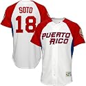 Majestic Puerto Rico #18 Geovany Soto 2009 World Baseball Classic White Player Jersey