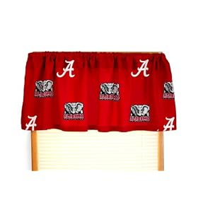 Alabama Printed Curtain Valance - 84 x 15 - Alabama Crimson Tide