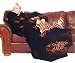 Detroit Tigers Comfy Throw Blanket With Sleeves - Smoke Design