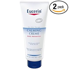 Eucerin Dry Skin Therapy Calming Creme, 14 Ounces (Pack of 2)