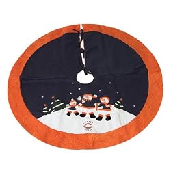 48" Chicago Bears NFL Football Snowman Family Plush Christmas Tree Skirt #1710