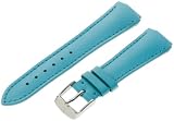 TechnoMarine 2523M MoonSun 15-mm Turquoise Leather Strap with Single-Buckle