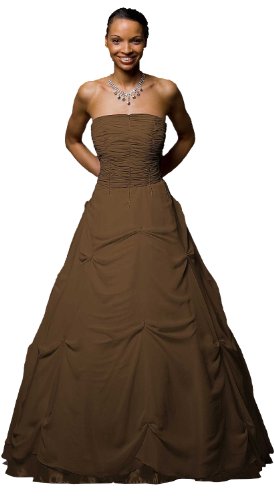 Ballkleid “Jenny” mit weitem Rock, Braun Reviews