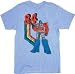 Transformers 84 Optimus Prime Light Blue T-shirt Tee