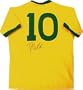 Pele Autographed Brazil National Team Jersey