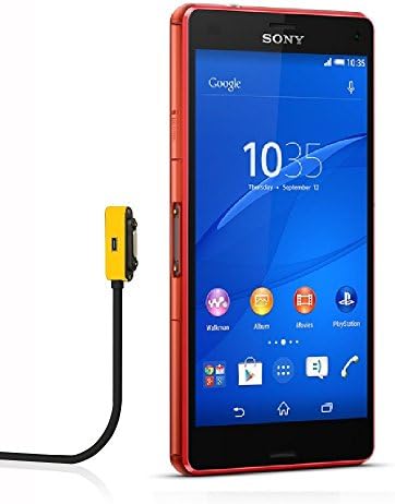 Unismart® New 3ft Aluminum Metal Magnetic Generic USB Charging Charger Cable for All Sony Xperia Z Ultra Xl39h, Sony Xperia Z1 L39h, Sony Xperia Z1 Compact, Sony Xperia Z2, Sony Xperia Z2 Tablet, Sony Xperia Z3, Sony Xperia Z3 Compact, Sony Z3 Tablet (Golden)