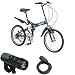 Raychell(レイチェル) 20インチ6段変速Wサスペンション折り畳み自転車【カギ・ライト付】 ブルー 20インチ MFWS-206R BL/BK