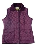 Country Estate Ladies Amersham Quilted Gilet (Sizes 10,12,14,16,18 - Plum, Black)