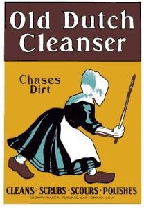 Old Dutch Cleanser Porcelain Refrigerator Magnet