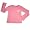 Junk Food - Girls Long Sleeve Henley Tee Shirt, Pink (Size 12)