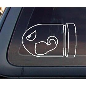Super Mario Bro Bullet Bill Car Decal / Sticker&nbsp;Newest Version