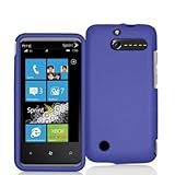 Purple Rubberized Snap-On Hard Skin Case Cover for For HTC Arrive T7575 / 7 ....