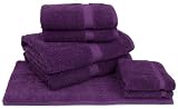 Cambridge Perennial 7-Piece Bath Towel Set, Eggplant
