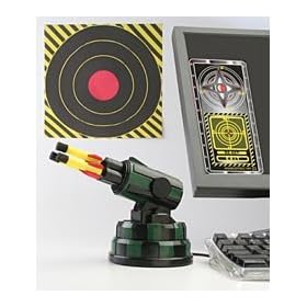 Office DESK USB missile LAUNCHER adult TOY GAME work NU
