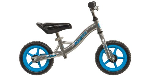 Adams Boy's Run Bike, Silver and Blue