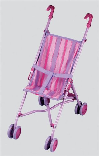 Childrens Toyshop  Toys : Dolls Buggy - Pink/Purple Stripe