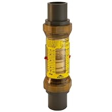Hedland EZ-View Flowmeter, Polyphenylsulfone, For Use With Water, Socket Weld