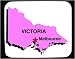 Mouse Pad with australia, map, victoria