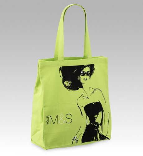image :Organic Cotton Illustrated Eco Bag