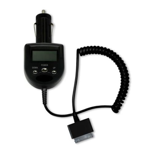iPHONE DELUXE RADIO FM TRANSMITTER & NEW iPHONE CAR CHARGER (5PIN DOCK CONNECTION) FOR APPLE iPHONE