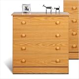 4 Drawer Chest Finish: Black