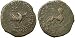 Indo-Scythians, Azes II, 35 - 12 B.C.; Bronze AE 28