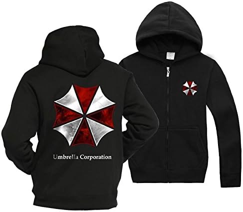 New Video Game Men's Black Hoodie Cosplay Costume (L)