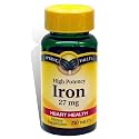 Spring Valley - Iron 27 mg, High Potency (From Ferrous Sulfate), 250 Tablets
