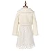 FAYBOX Cozy Faux Fur Flower Girl Bolero Shrug Accessories Princess Cape Coat Party Dress Up Jacket Size L