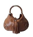 Gucci Texture Print Leather Large Indy Bag - Camel