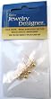 Ball with Loop Gold Plated Butterfly Ear Post, 4 mm