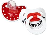 Fashy 95.1400/01 - I love Mama Silikon-Schnuller, ab dem 1. Tag, 2-er Packung